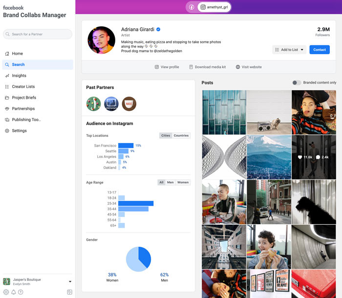 Brand Collabs Manager