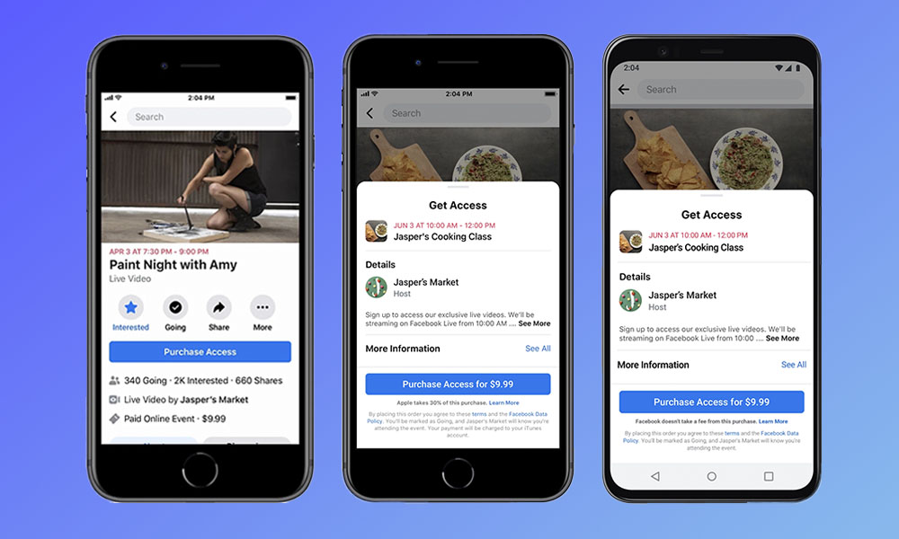 Paid Online Events